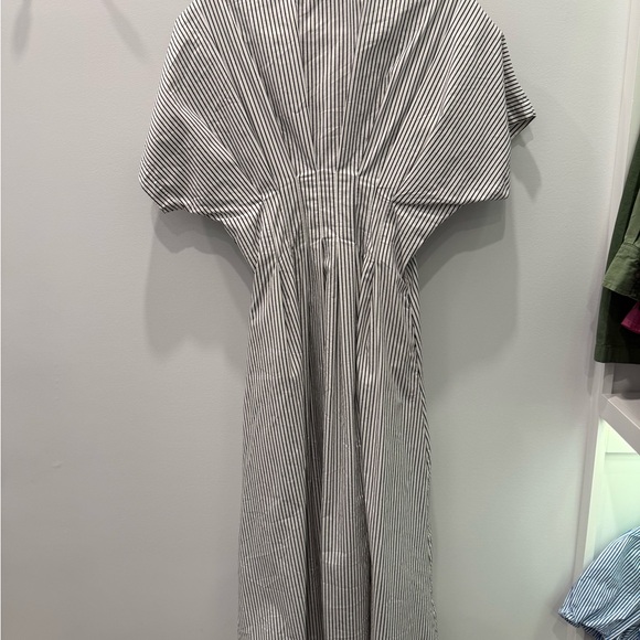 Anthropology Tobie Button Front Maxi Striped Dress by Exquise - Picture 3 of 4